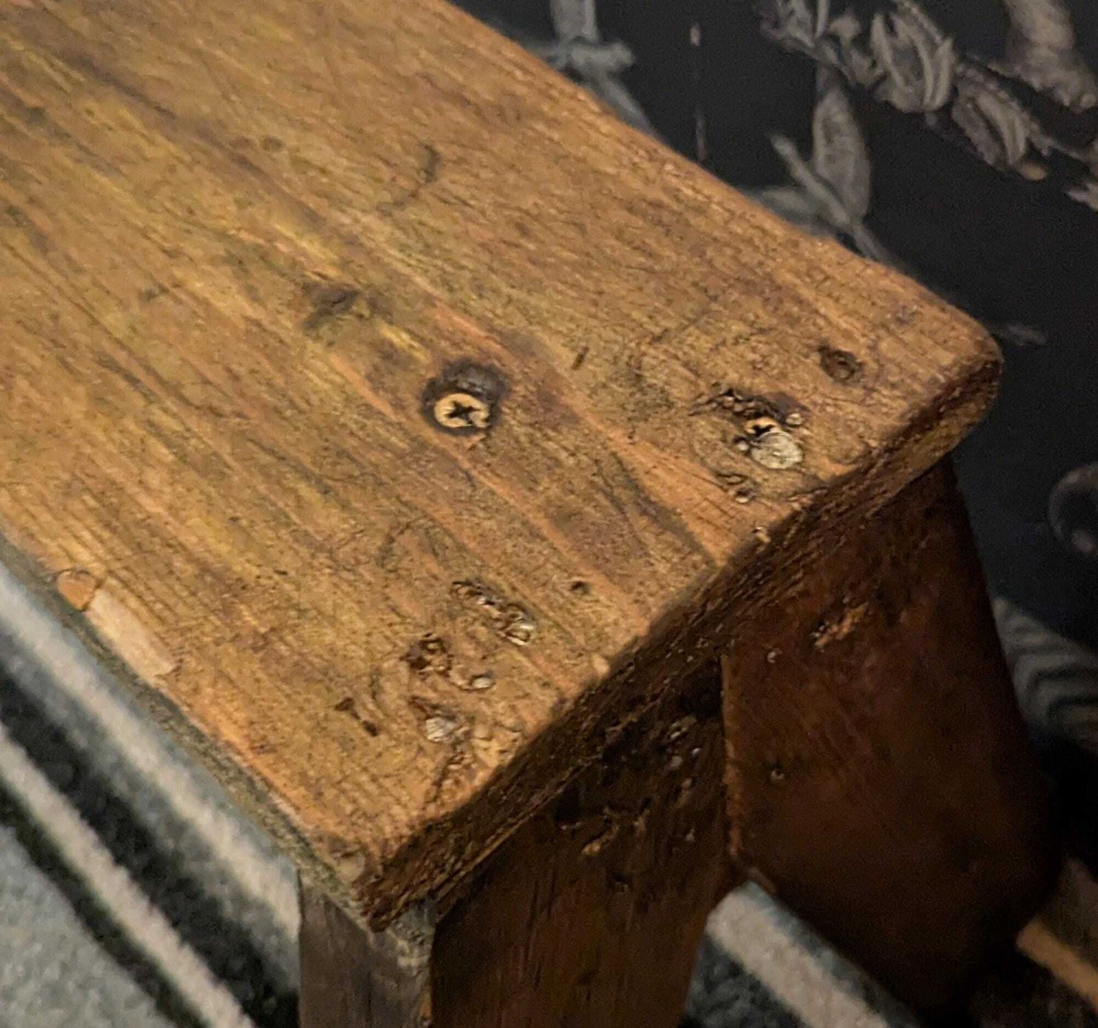 Handmade Rustic Reclaimed Timber Bench, Saw Horse, Garden Decor photo Furniture