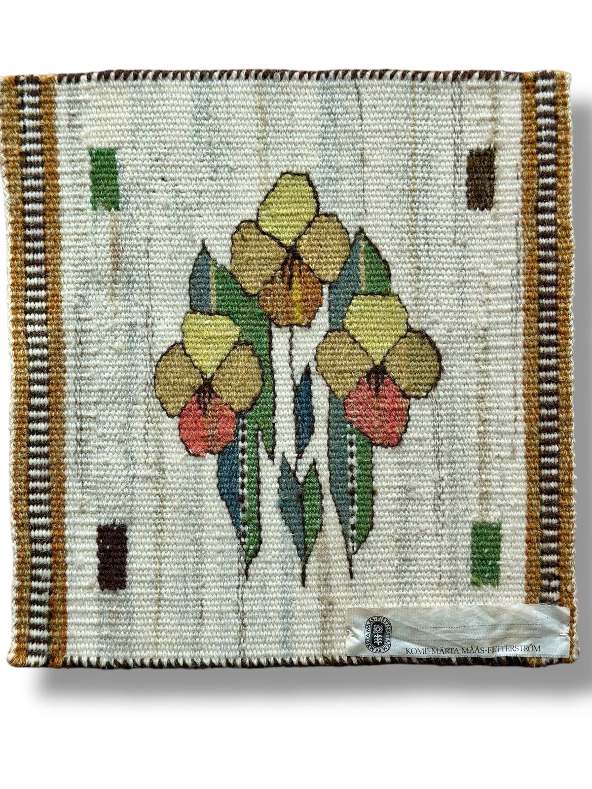 Märta Måås Fjetterström Blomlapp Wool And Linen Tapestry photo for sale