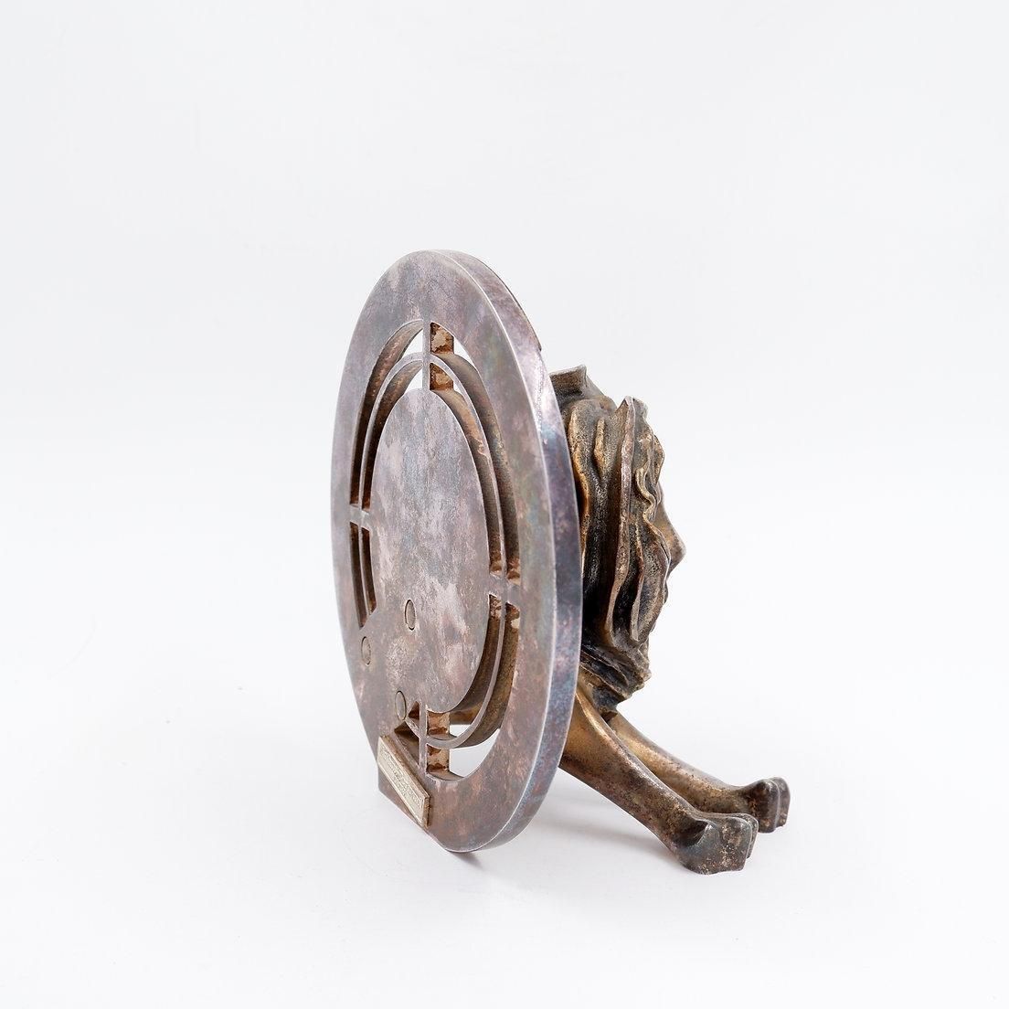 Cannes Lion In Silver Bronze By Arthus Bertrand Of Paris, Awarded At The 2011 photo vintage