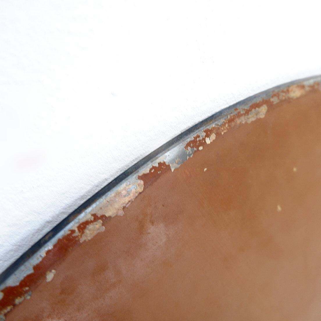 408.0 Vintage Ceramic And Leather Ashtray From The 1950s, In The Keramos Sèvres Style. photo