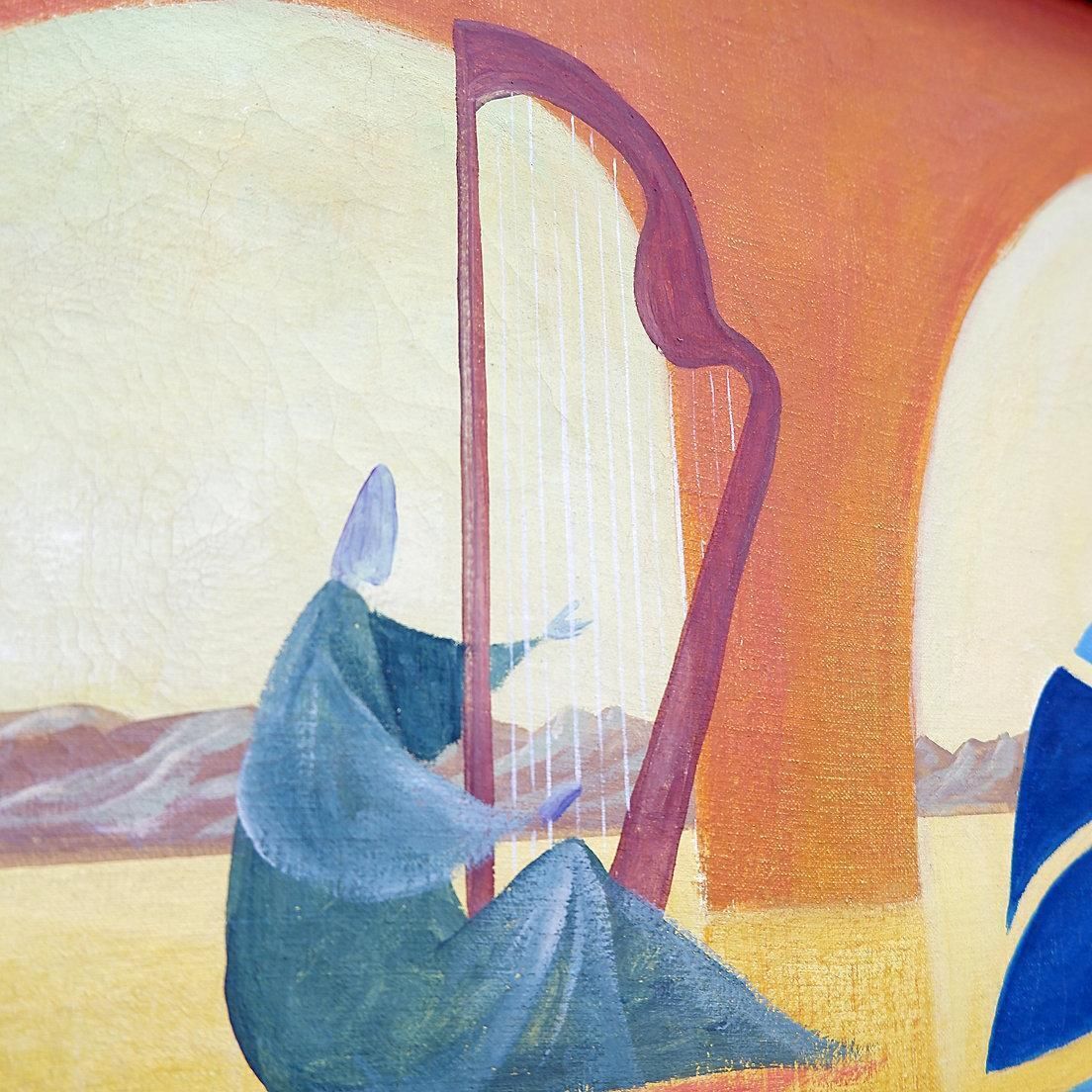 Walter Lewy 1905 1995 Surrealist Scene   Signed And Dated 1974. photo buy