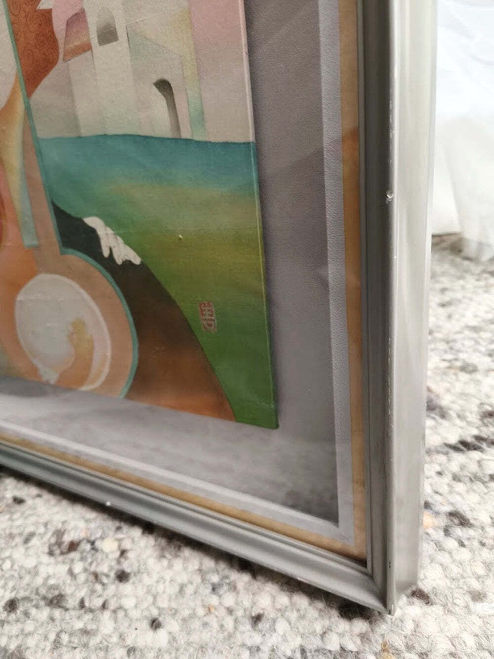 photo furniture Tano Zenyu Framed Japanese Painting “Shukujitsu” (祝日) 20th Century
