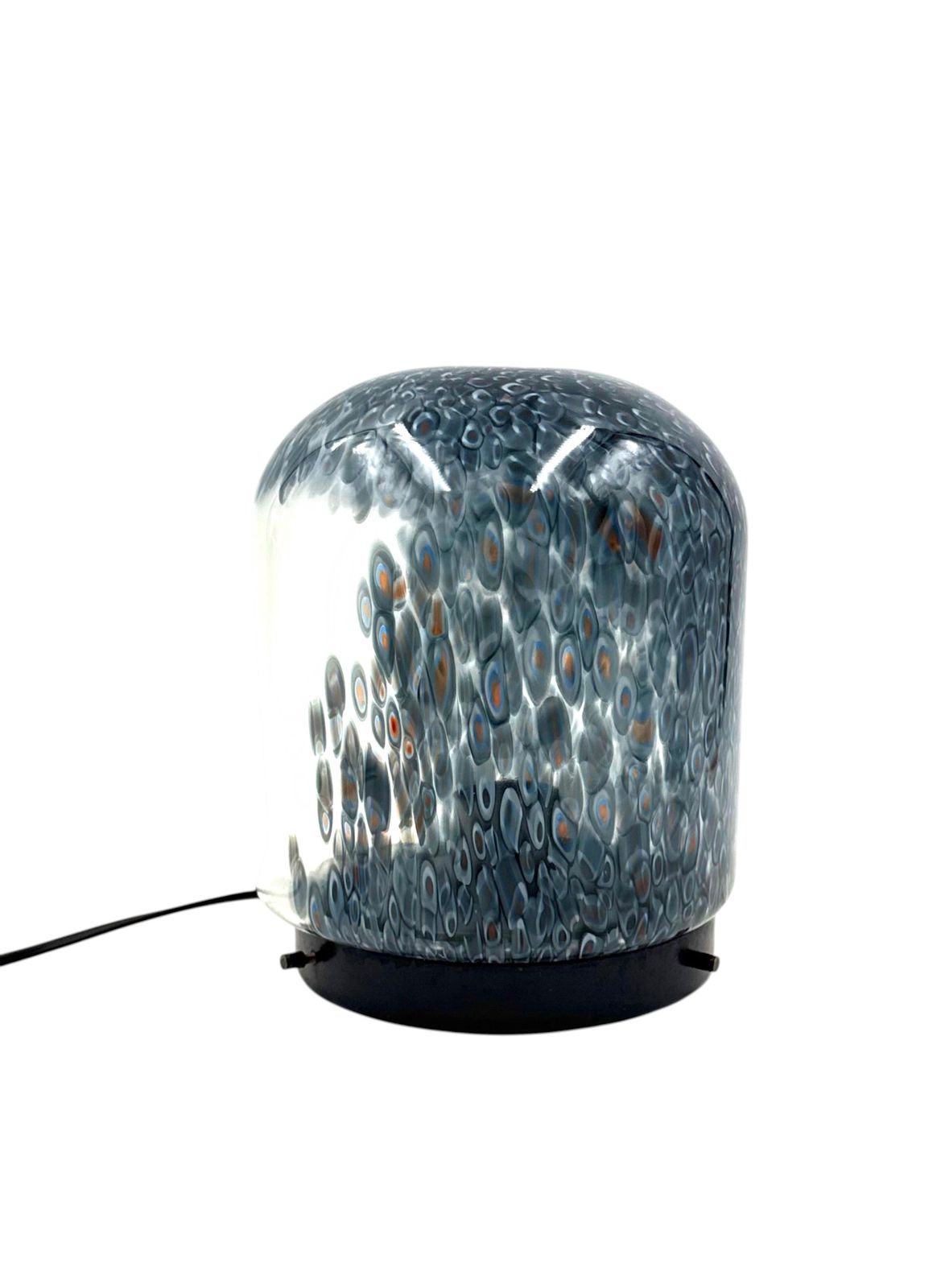 Gae Aulenti, 'Neverrino' Murrine Blown Glass Table Lamp , Vetreria Vistosi Italy 1970s photo buy