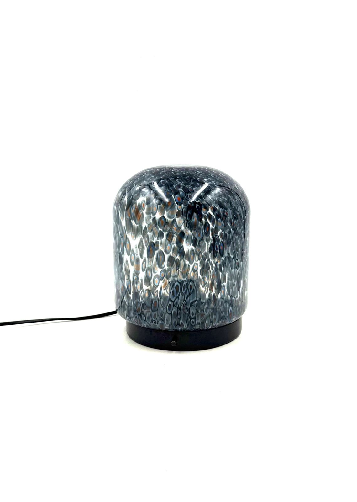 Lighting Gae Aulenti, 'Neverrino' Murrine Blown Glass Table Lamp , Vetreria Vistosi Italy 1970s photo