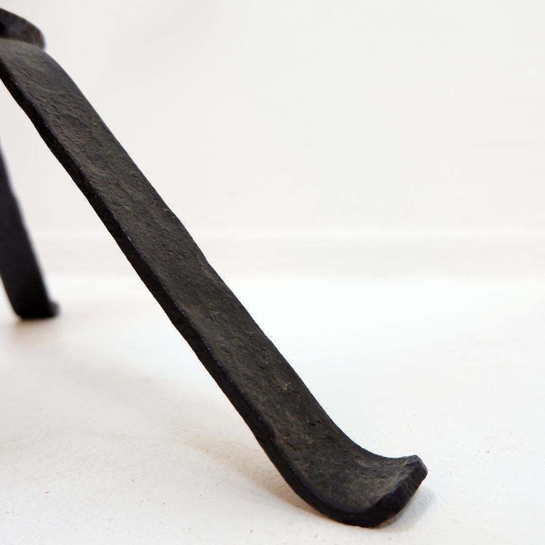 Wrought Iron Candle Holder In The "Atelier De Marolles" Style   France 20th photo vinterior