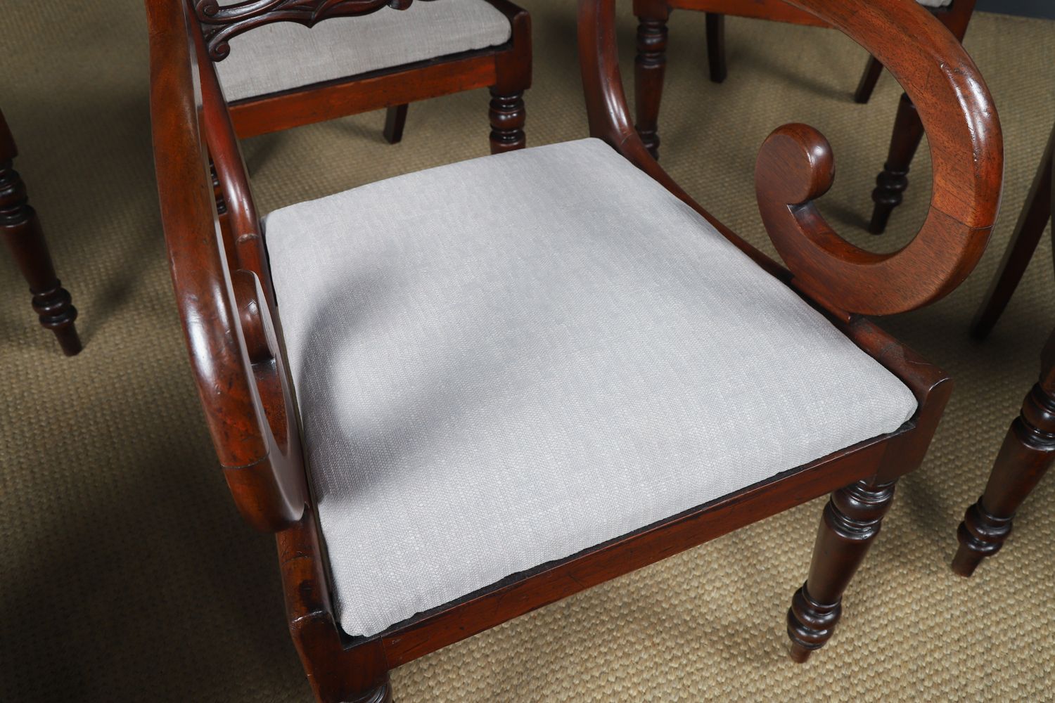 photo buy English Georgian Set Of Six Mahogany Dining Chairs (Circa 1825)