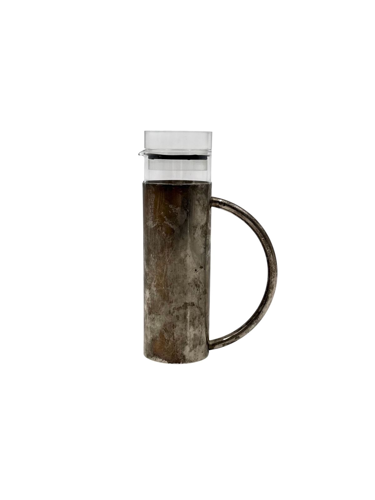 Modern Silverplated And Glass Cruet Mod. Oilvine, Lino Sabattini Italy 1970s photo buy
