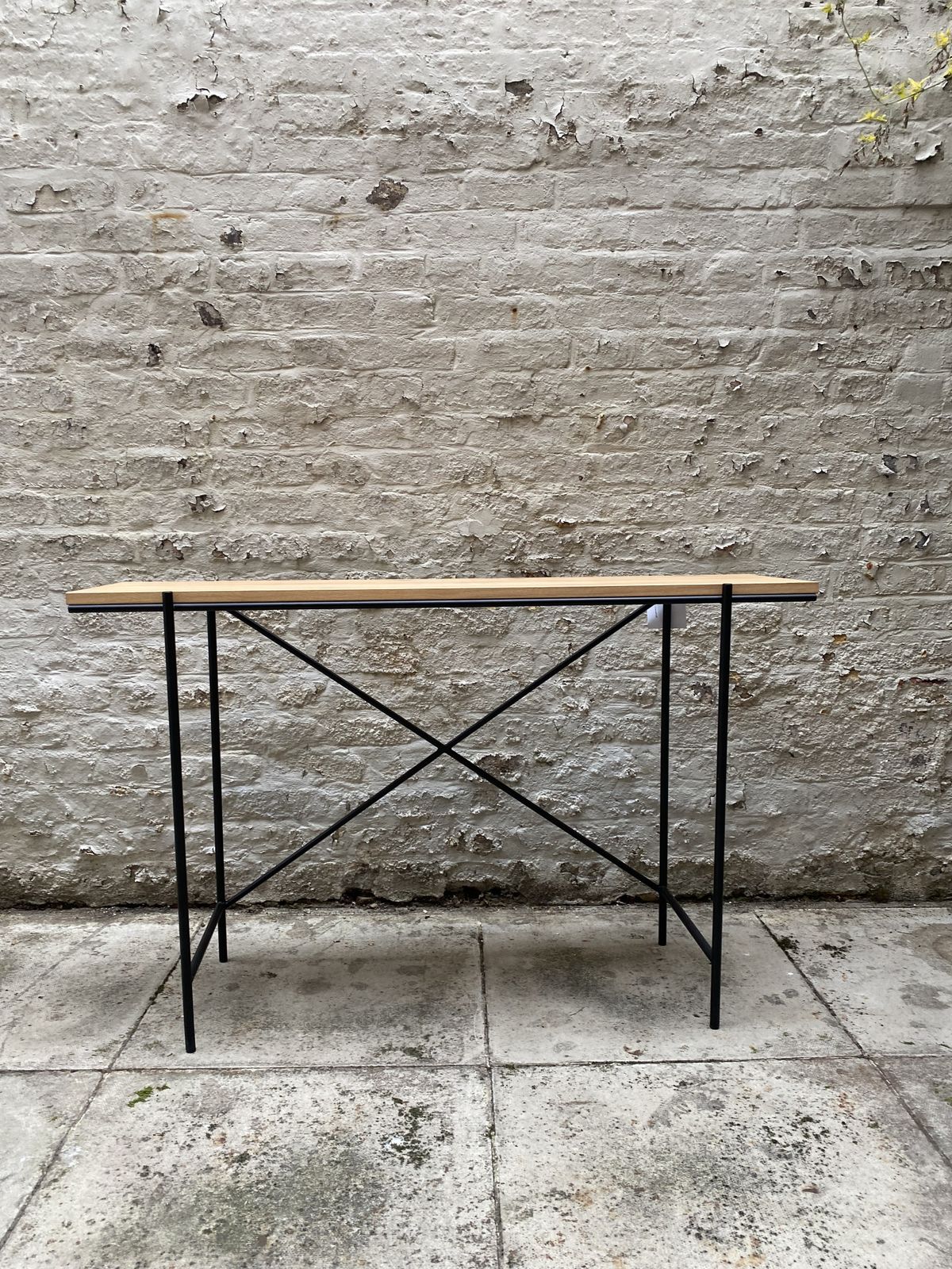 Console  Industrial Style Chic Hallway Iron X Frame Rrp £950 photo furniture