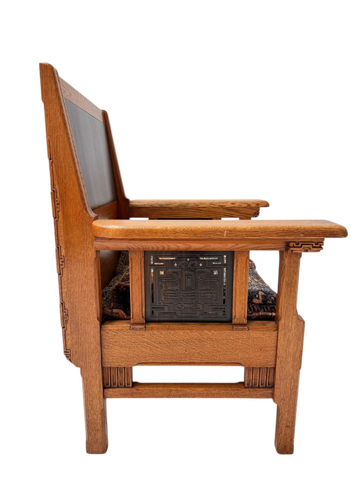Arts & Crafts Art Nouveau Armchair By Carel Adolph Lion Cachet, 1900s photo Furniture