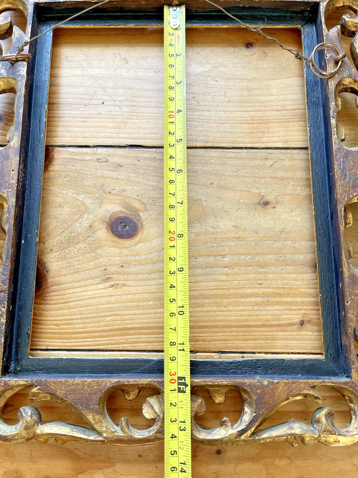 Home Decor Superb Italian Ornate Giltwood Rococo Frame For Antique Picture Painting Mirror photo