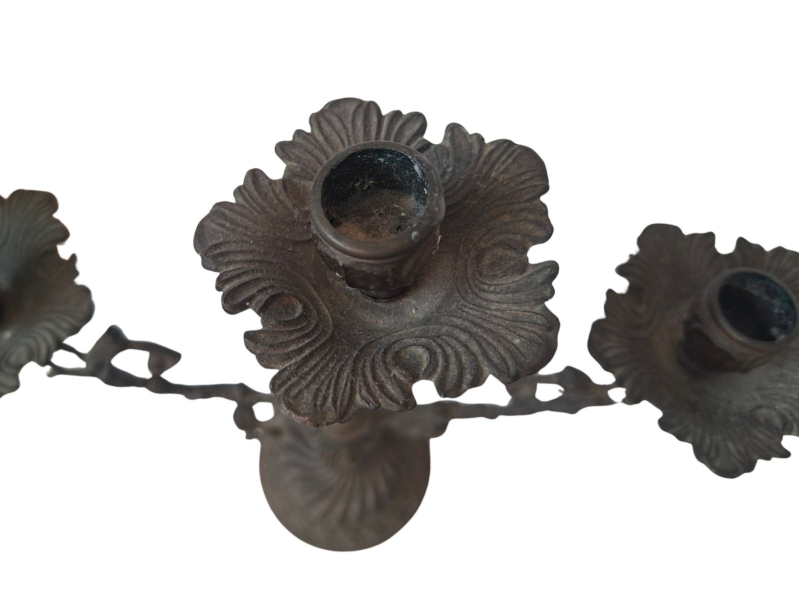Coppia Di Candelabri Antichi In Bronzo Massiccio – Fine '800 – Stile Luigi XV photo 606.42