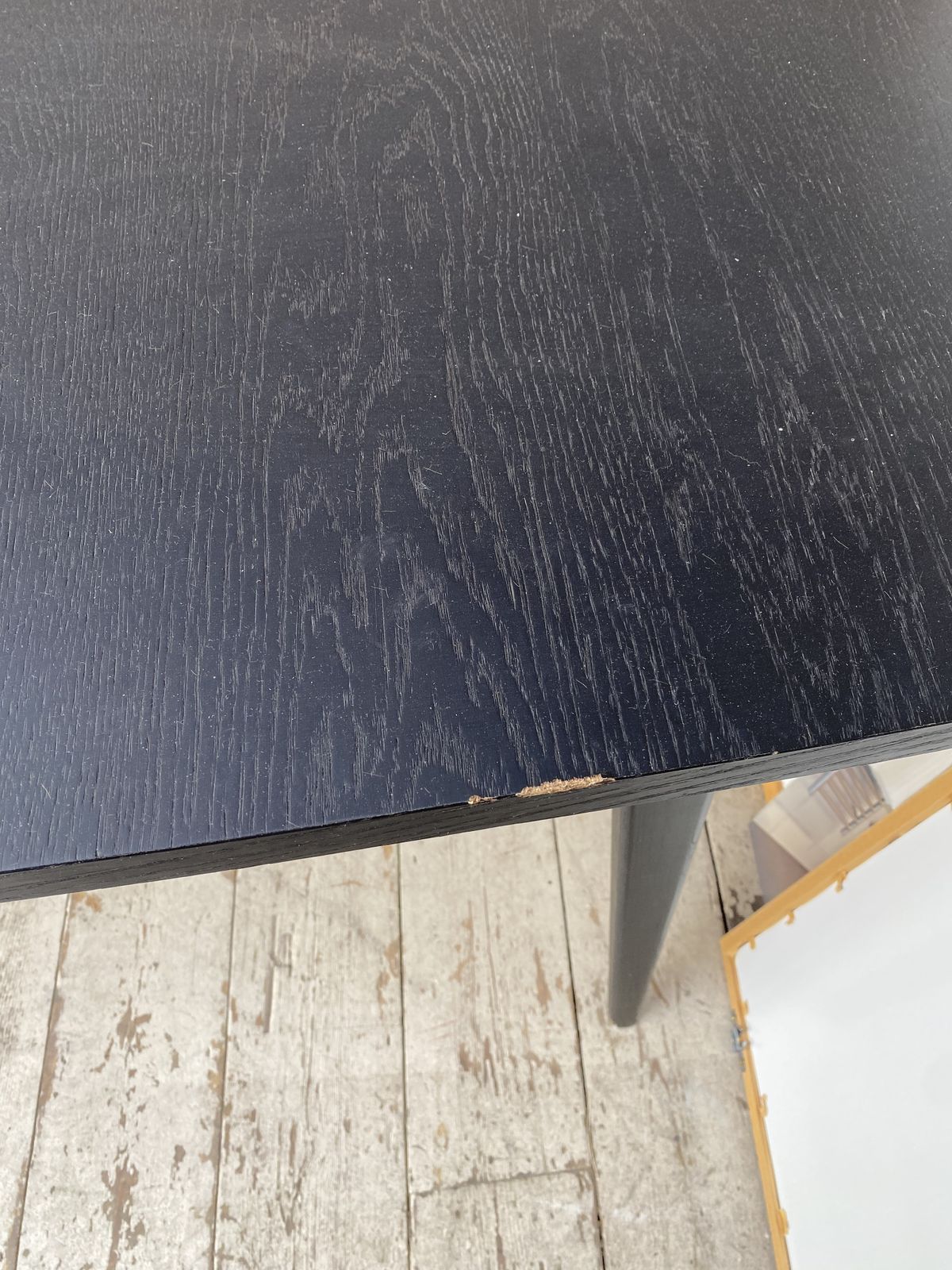 Modern Black Ash Extendable Dining Table Seats 6 8 Sleek Oval Design Rpp £550 photo Furniture