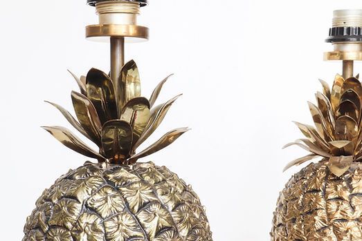 Lampes de table ananas Hans Turnwald pour FreddoTherm photo Luminaires