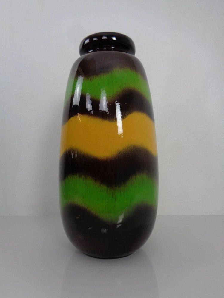 Large Pop Art Model 284 47 Vase In Glazed Ceramic From Scheurich, Germany, 1970s photo 330.0