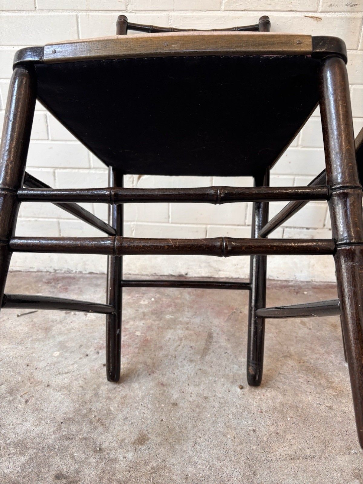 A Good Pair Of Very Attractive Faux Bamboo Chairs. photo 220.0