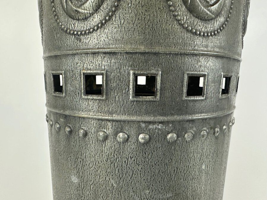 Arts & Crafts Cylindrical Umbrella Or Stick Stand, 1900s photo for sale