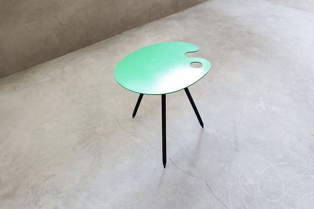 Side Table By Lucien De Roeck For Bois Manu photo vinterior