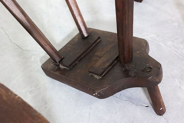 Tabourets à traire d'époque, XIXe siècle photo vintage