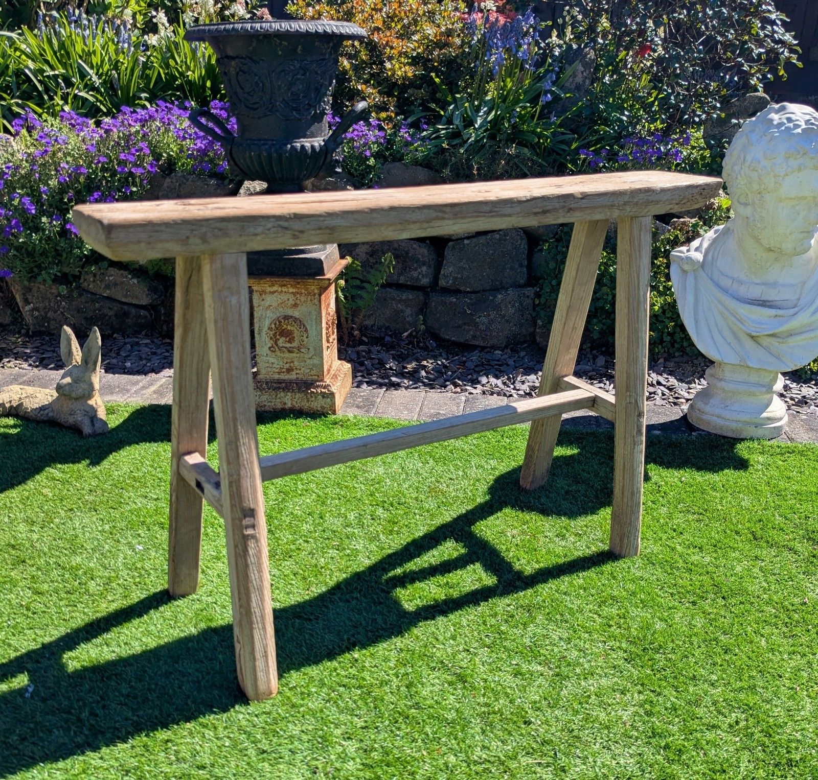 Reclaimed Vintage Elm Bench Wet Leg  Delivery Available 0325. photo 277.0