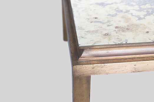 Vintage French Eglomise Glass Coffee Table, 1960s photo vinterior