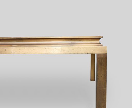 photo furniture Vintage French Eglomise Glass Coffee Table, 1960s