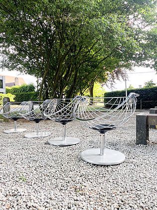 Set Of 4 Rudi Verelst 'Atomic' Chairs   Novalux, 1970s. photo for sale