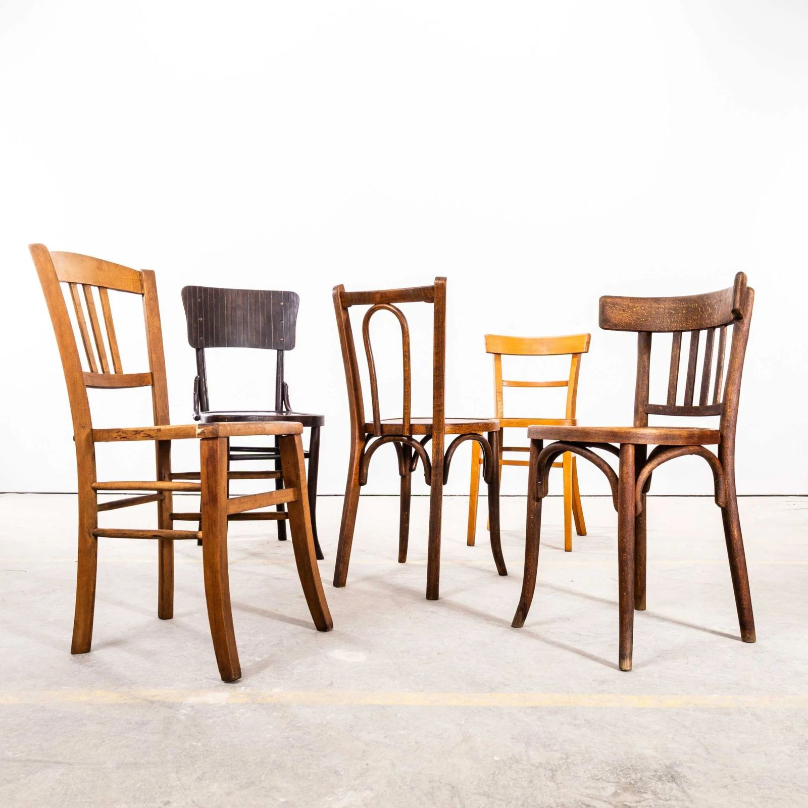 1950’s Harlequin Mixed Standard Pub Dining Chairs – Set Of Thirty photo furniture