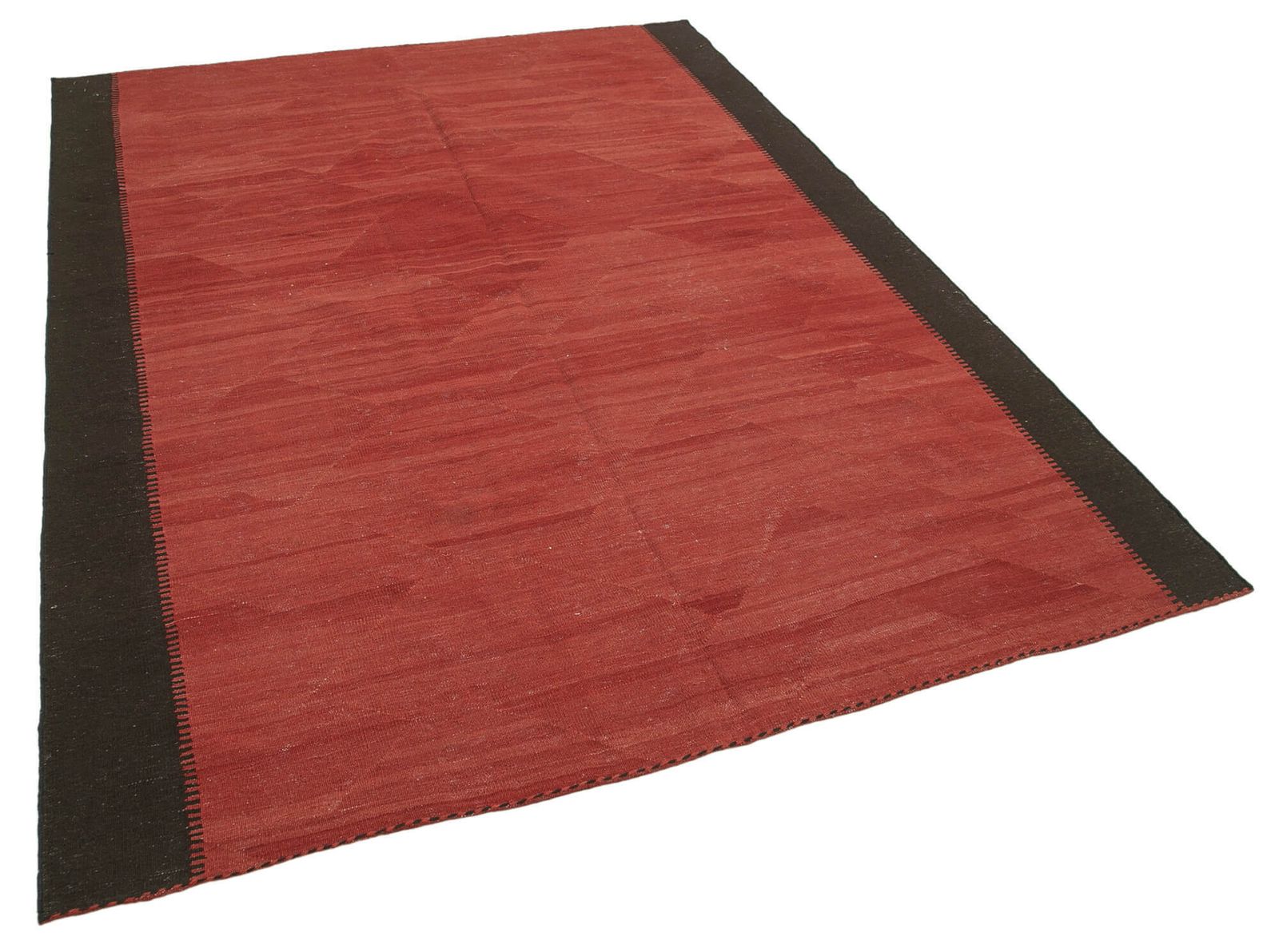 Tapis kilim contemporain rouge 6x8   30102 photo furniture