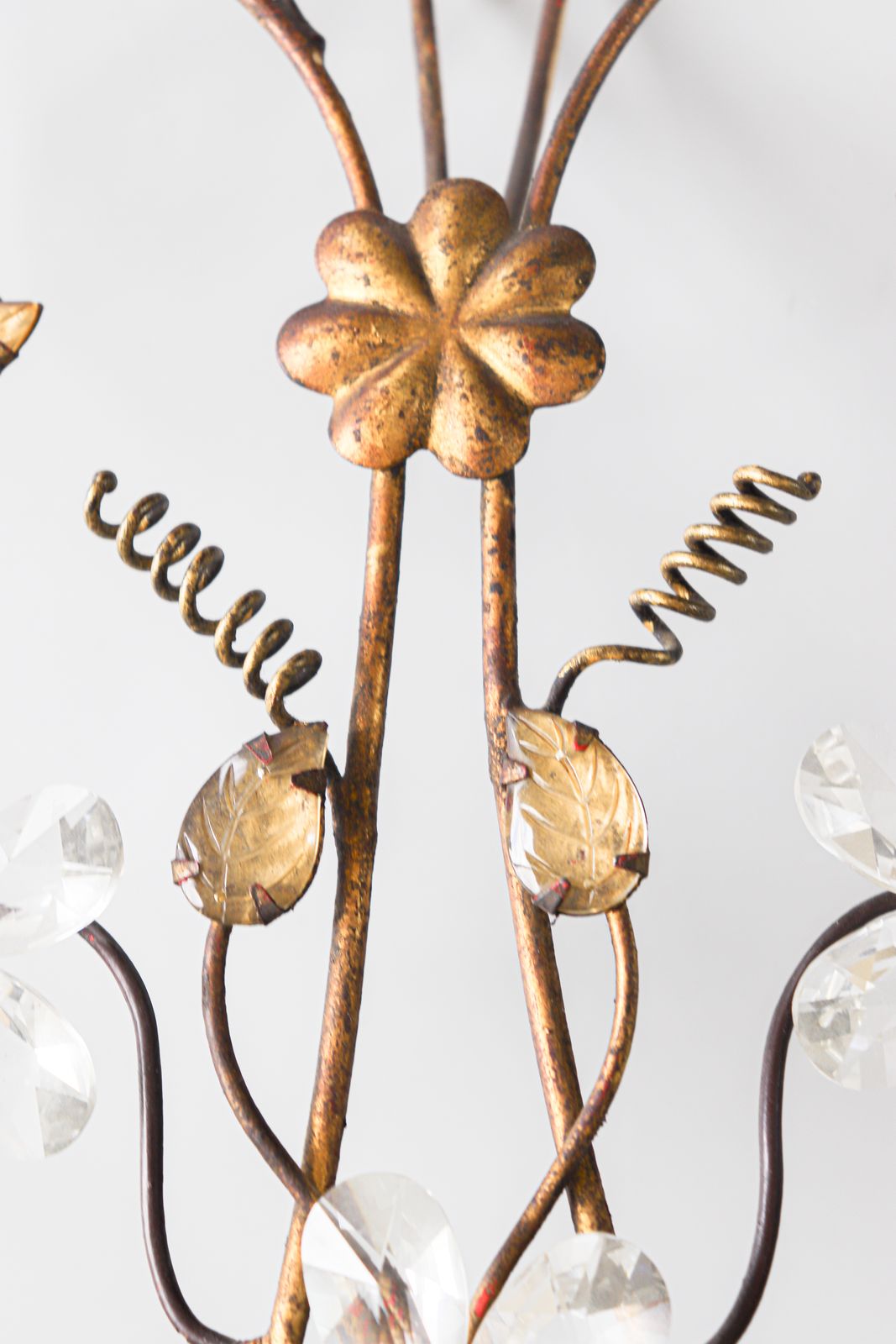 Imposing Gilt Banci Firenze Sconce, 1970s photo Lighting