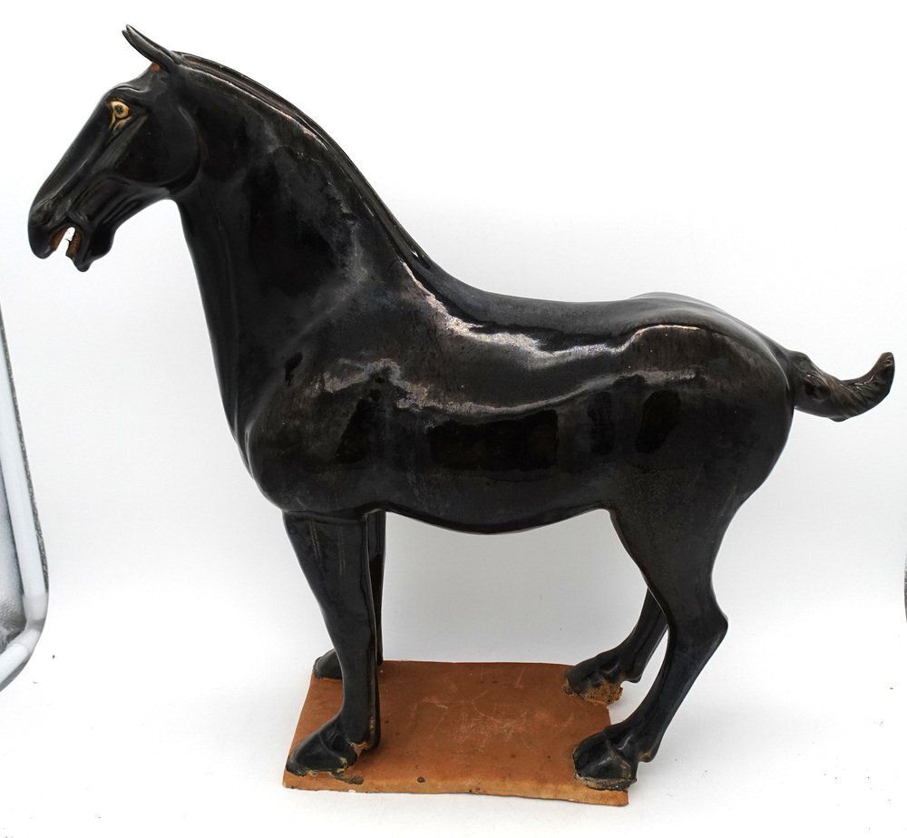 Large Chinese Terracotta Ceramic Tang Horse, 1970s photo buy