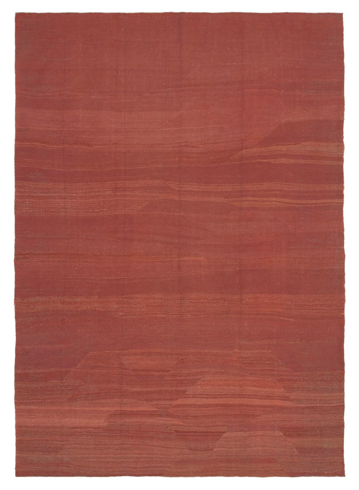 Tapis kilim contemporain rouge 7x9   30123