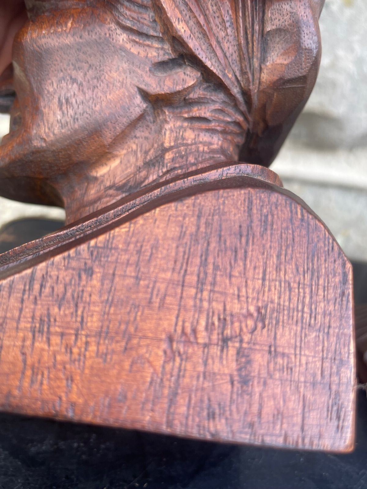 Pair Carved Book Ends By J Alberdi photo vinterior