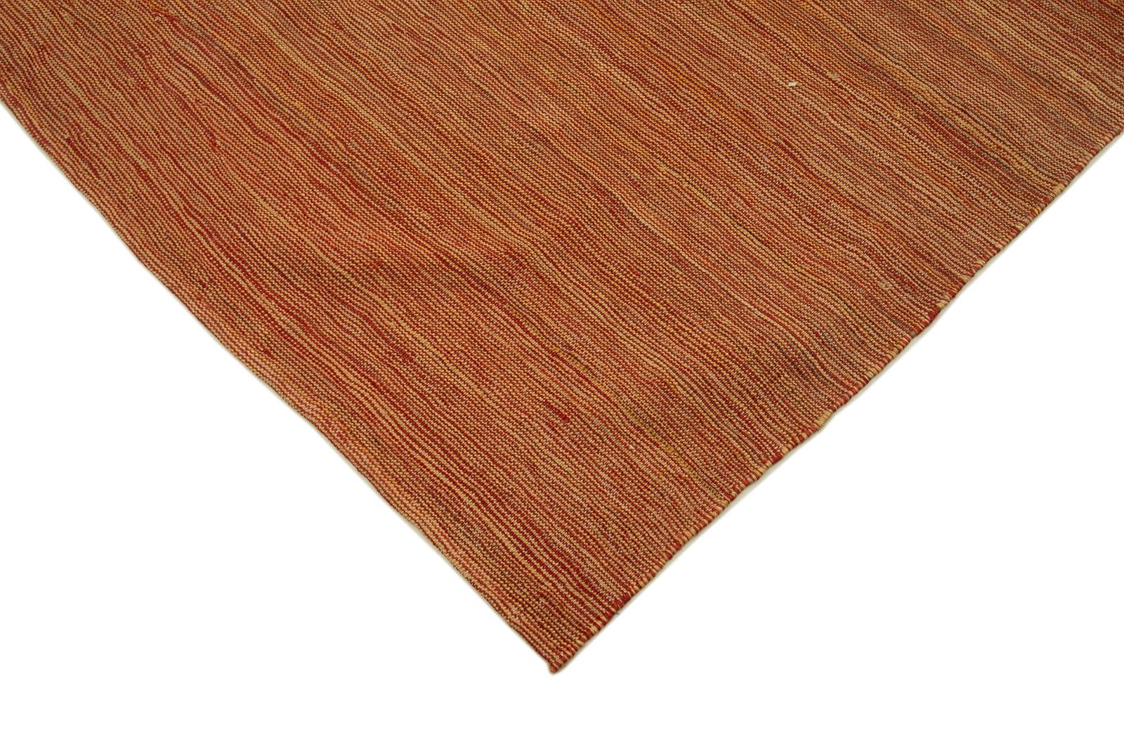 Tapis Kilim contemporain orange 7x10 30109 photo Textiles