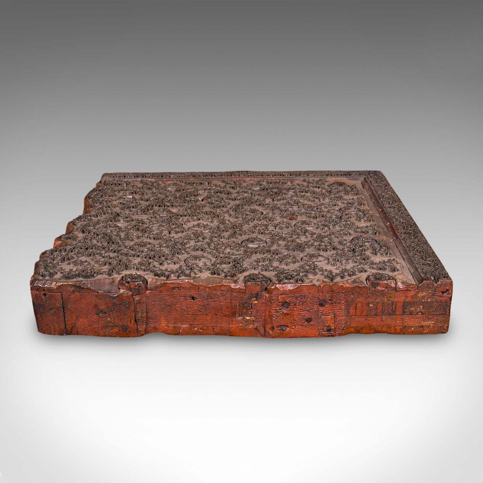 Antique Wallpaper Printing Block, English, Carved Brass, Print Stamp, Victorian photo buy