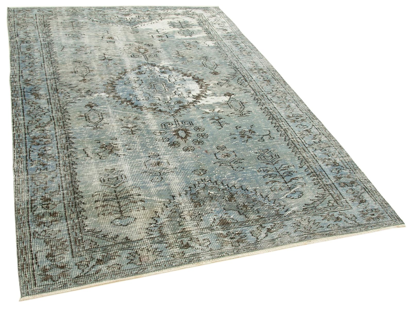 Tapis bleu overdyed 5x8, XVIe siècle photo furniture