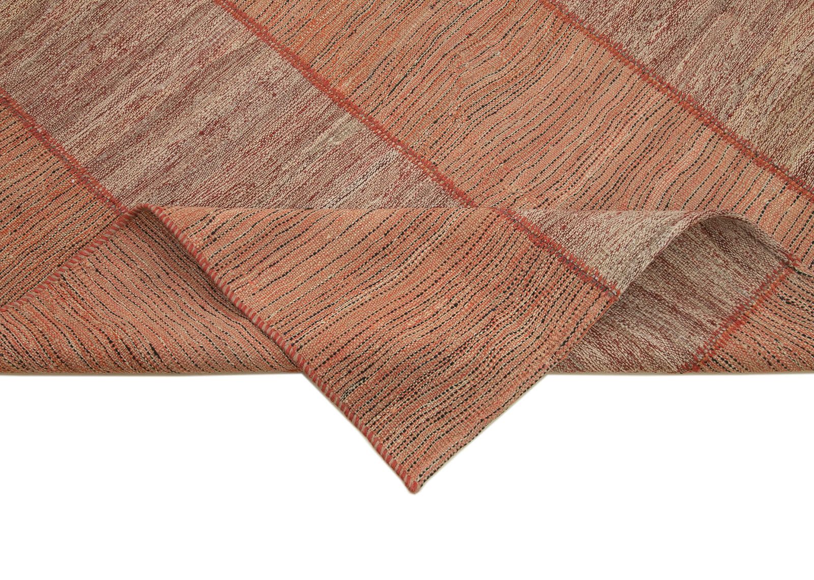 Tapis Kilim contemporain rouge, 8x9 photo vinterior