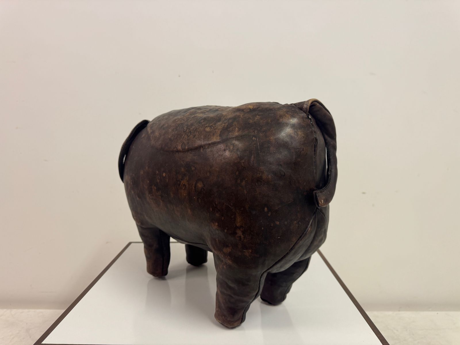 photo for sale Vintage Leather Pig By Dimitri Omersa For Liberty And Abercrombie And Fitch