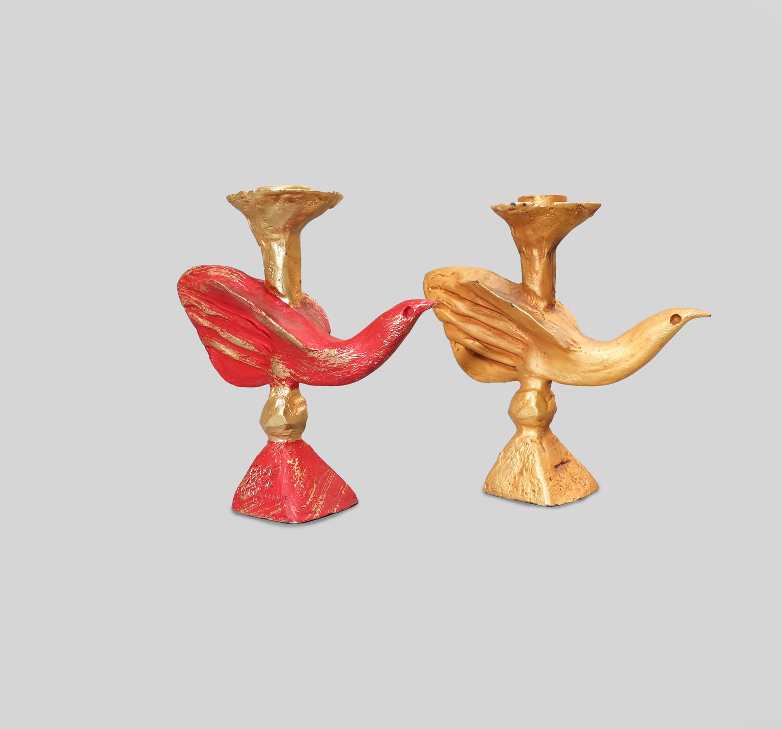 Pierre Casenove Bronze Candle Holder For Fondica, France, 1990s photo vinterior