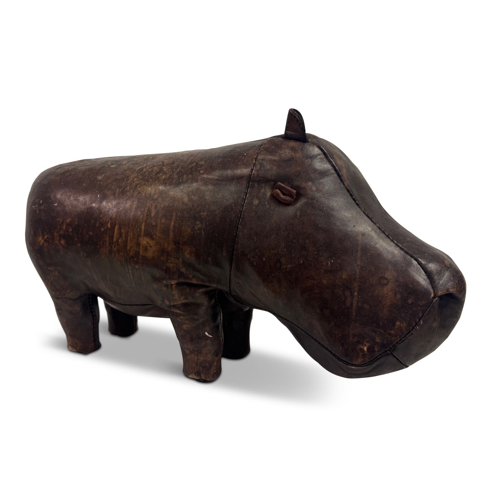 Vintage Leather Hippo By Dimitri Omersa For Liberty And Abercrombie And Fitch
