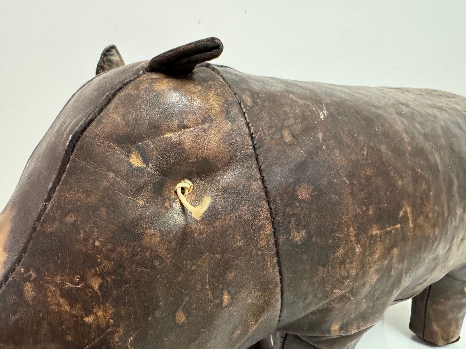 Vintage Leather Hippo By Dimitri Omersa For Liberty And Abercrombie And Fitch photo vintage