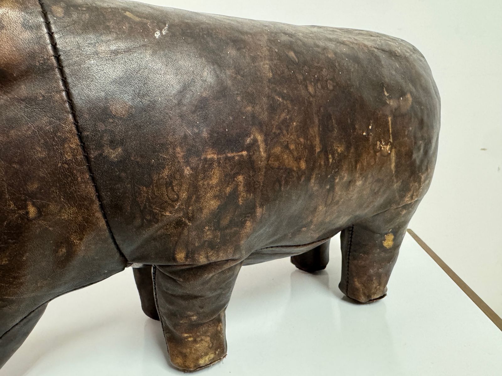 photo furniture Vintage Leather Hippo By Dimitri Omersa For Liberty And Abercrombie And Fitch