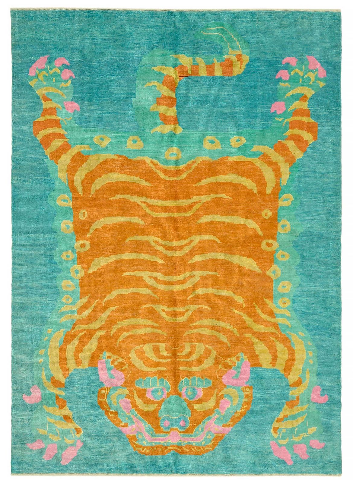 Tapis Oushak Tiger noué à la main, 7x10