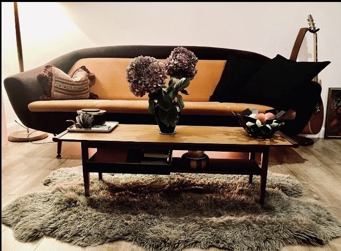 photo furniture Armstrong Cork Company London Vintage Mid Century 3 Piece Sofa Settee Suite Rare