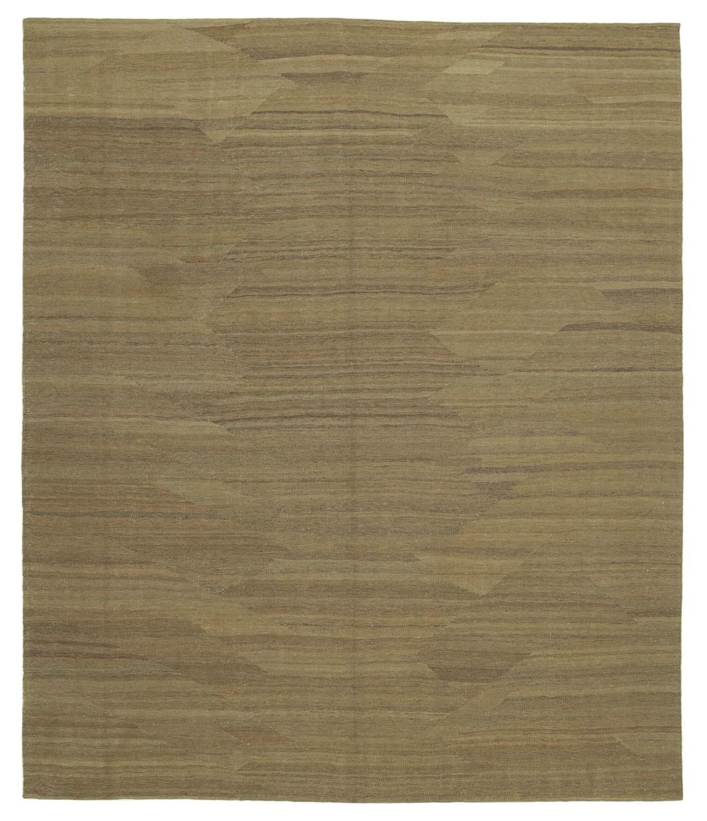 Tapis kilim contemporain brun, 8x10