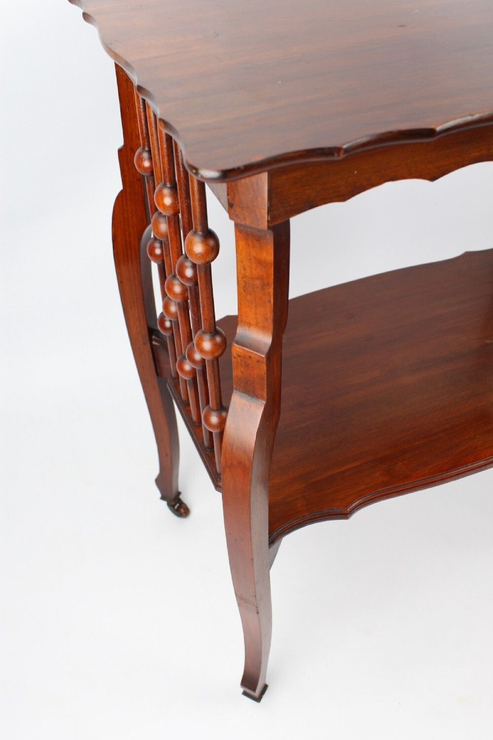 photo furniture Small Victorian Arts Crafts Walnut Side Table