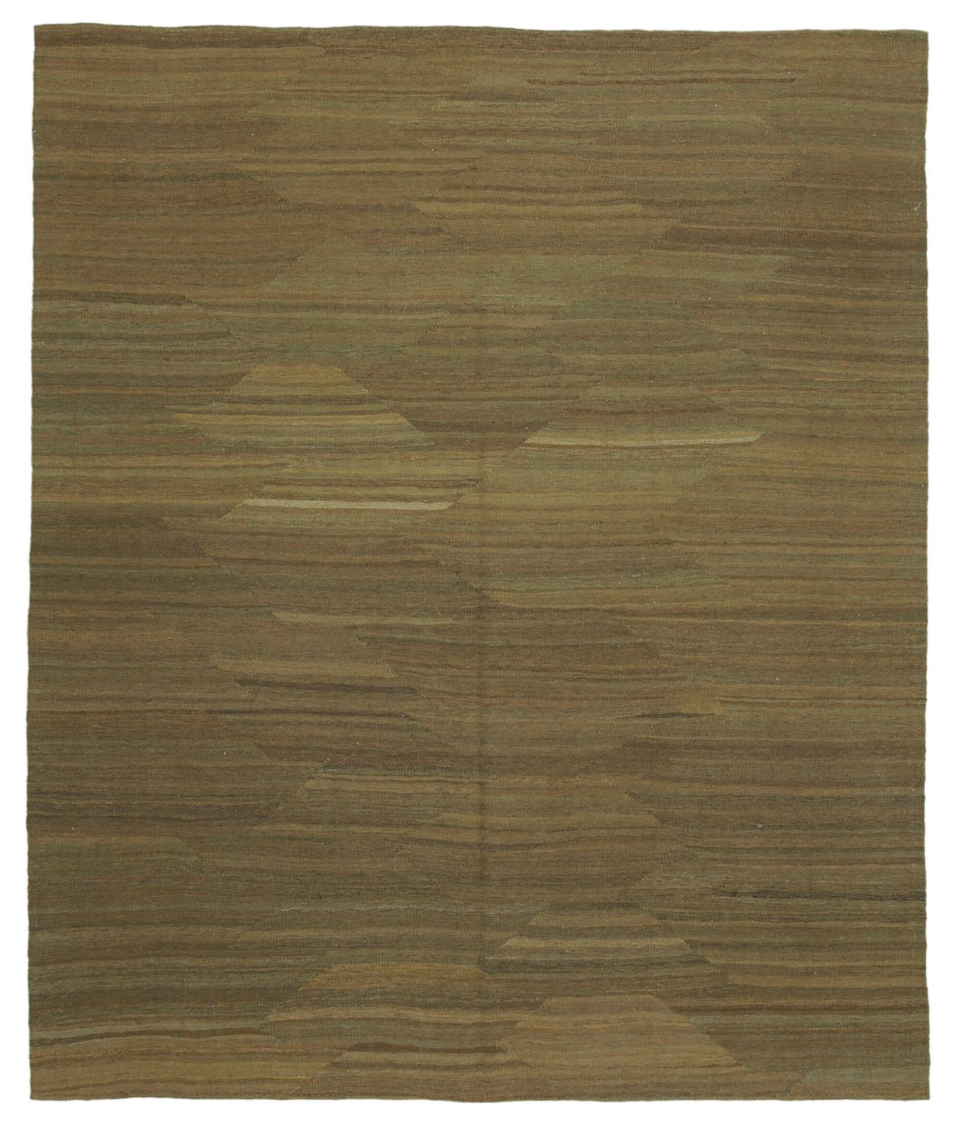 8x10 Brown Contemporary Kilim Rug