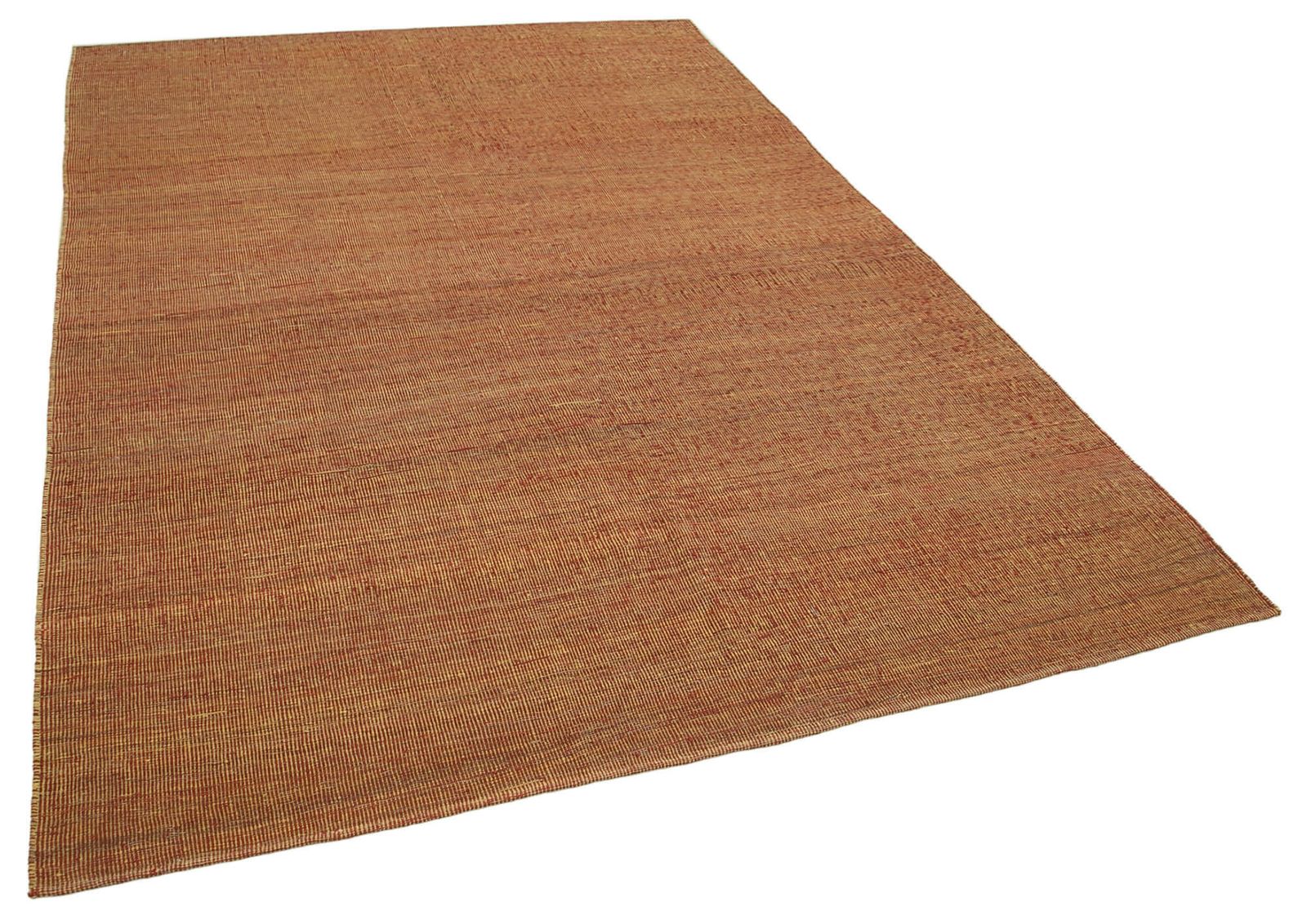 Tapis Kilim contemporain orange, 6x9 photo furniture