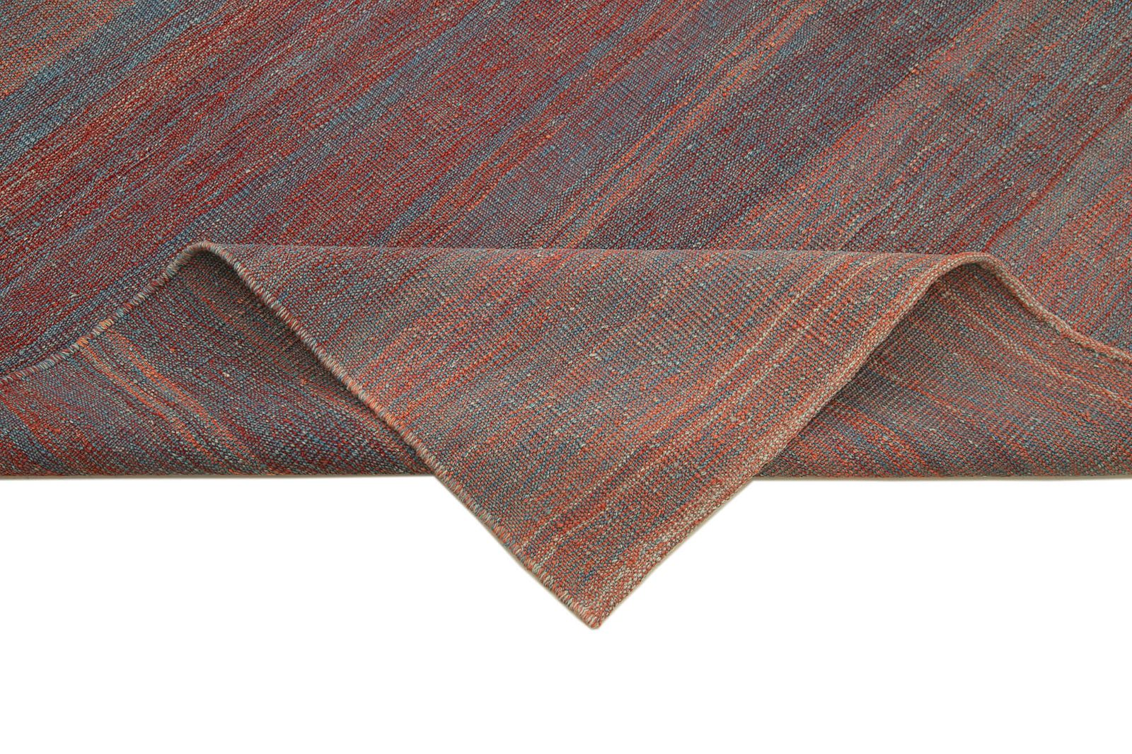 7x10 Rood Hedendaags Kilim Vloerkleed photo vinterior