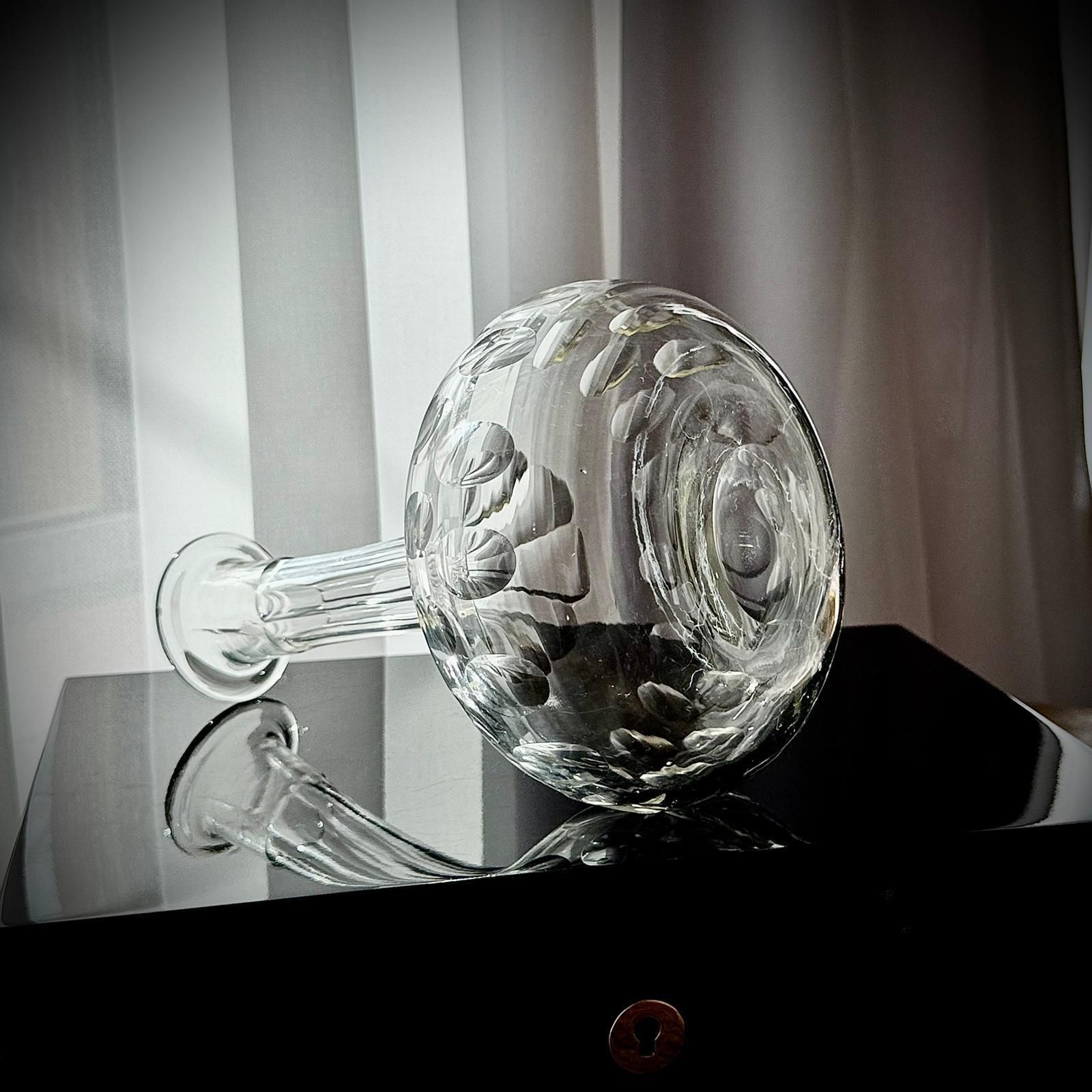 Victorian Shaft And Globe Glass Decanter, C.1880 photo buy