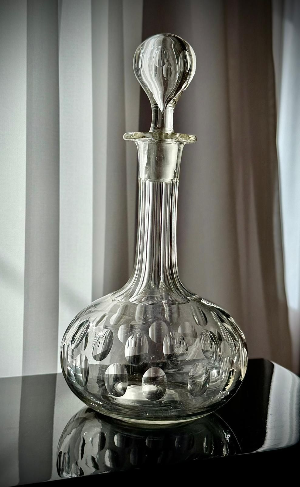 photo buy Victorian Shaft And Globe Glass Decanter, C.1880